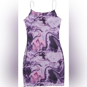 ✨3/$20 Bundle Sale✨ 
Purple marble print bodycon dress